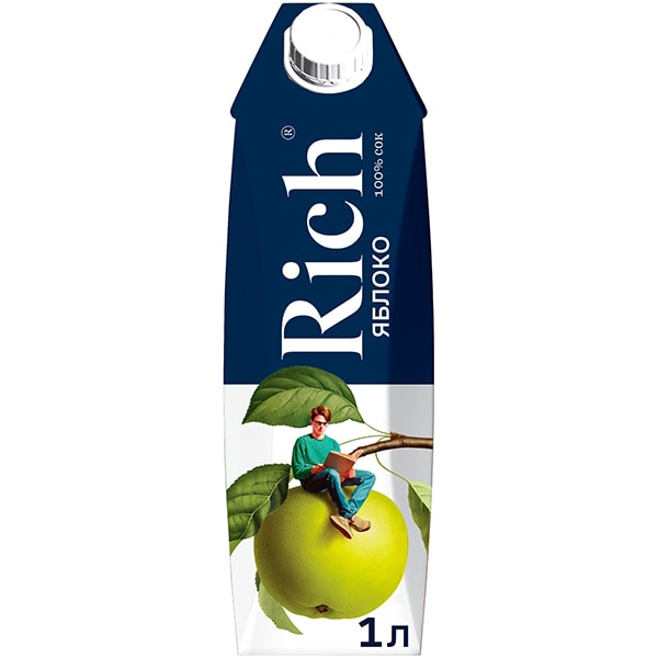 Rich сок яблоко 1 л.